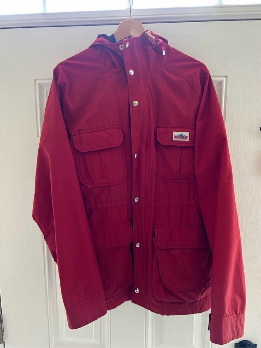 Men's Red Hooded Penfield Jacket